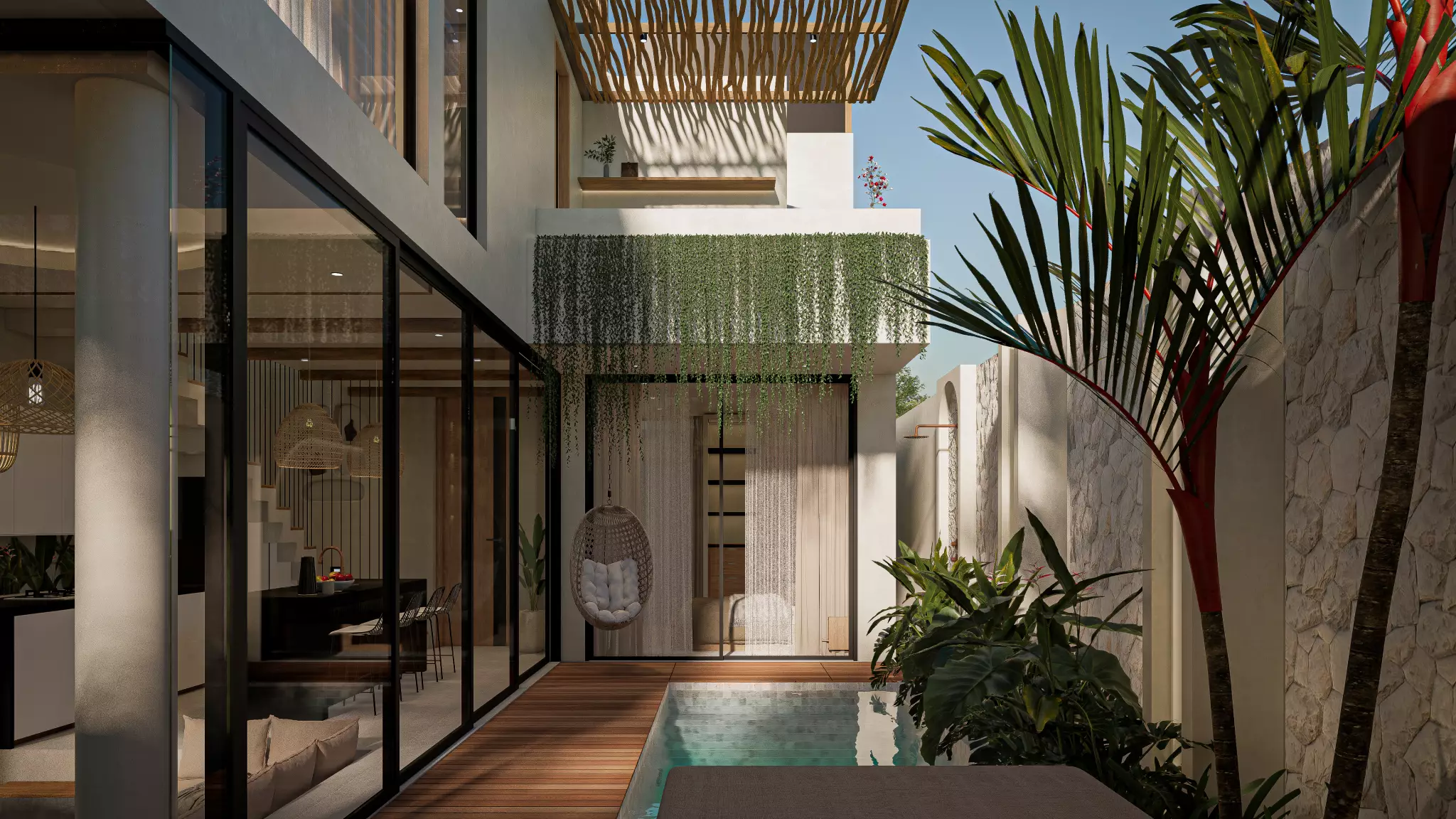 MODERN 3 BEDROOM VILLA WITH ROOFTOP SUNSET VIEWS FOR SALE IN ULUWATU BE-660 